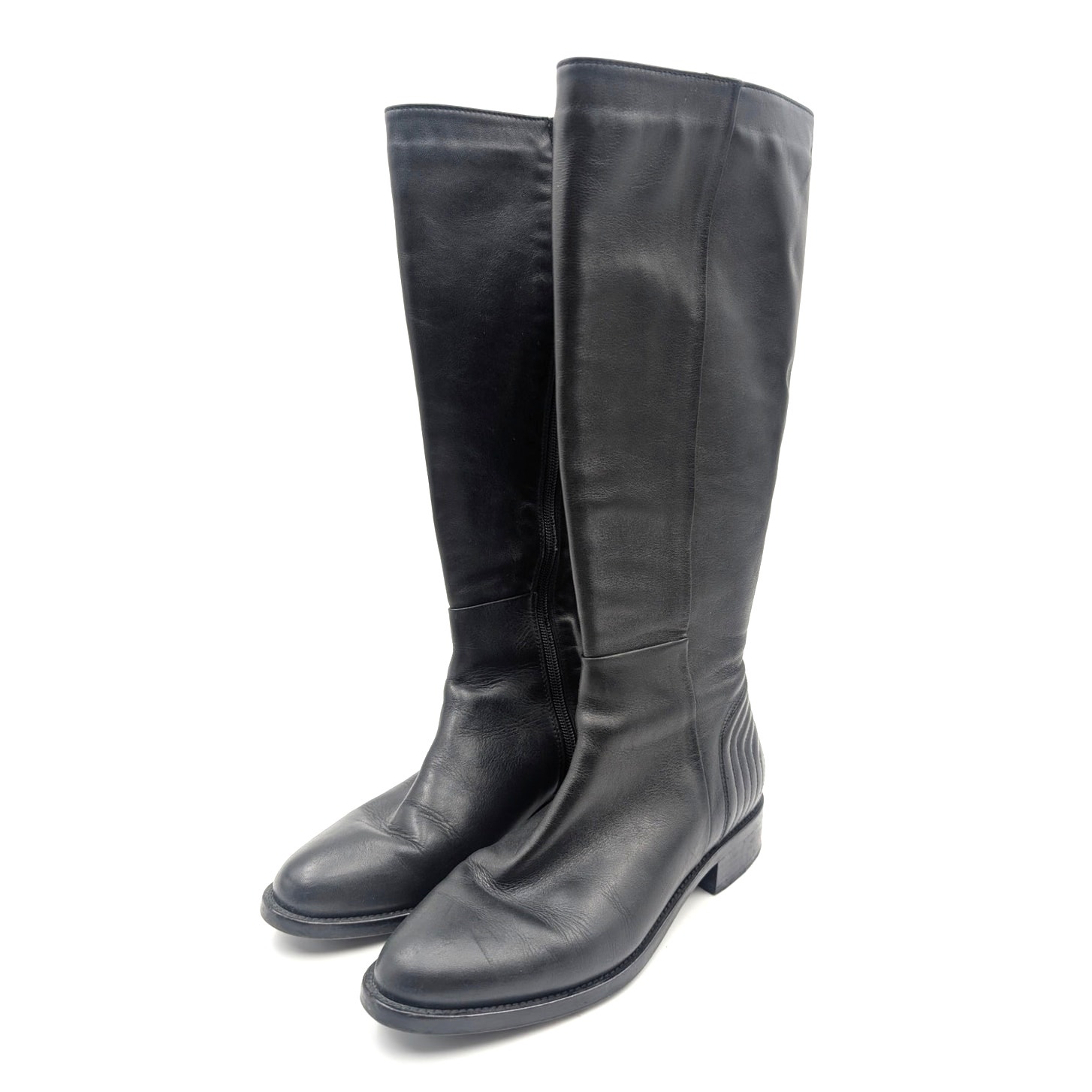 Aquatalia Nathalia Water Resistant Knee High Boot Women's Black Size Us5.5 Eu36